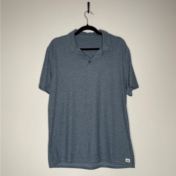 Vuori Men's Polo Shirt Blue Size M - Picture 1 of 6